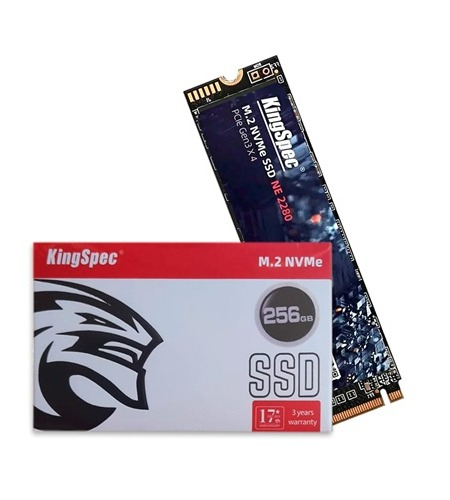 Disco de estado Solido SSD KingSpec NE-256, 256GB, M.2 2280, NVMe PCIe 3.0 x4