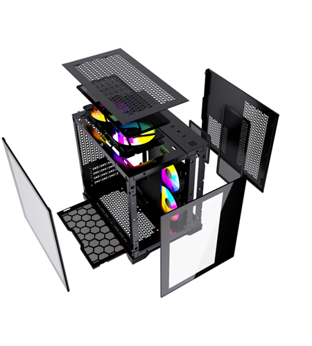 Gabinete Gamer Centaurus Nessus Black Matx